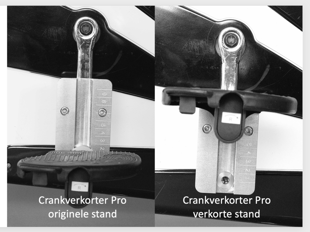 Wat is het verschil tussen het verstelbare pedaal of crankverkorter en de ROM-oplossing? - Fietsen op Maat